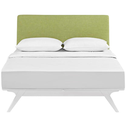 Tracy Queen Bed, Green, Fabric 13022