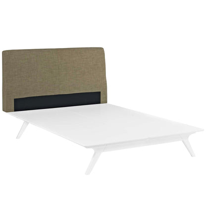 Tracy Queen Bed, Brown, Fabric 13024