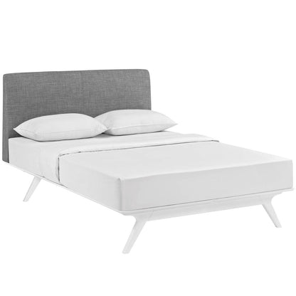Tracy King Bed, Grey, Fabric 13029