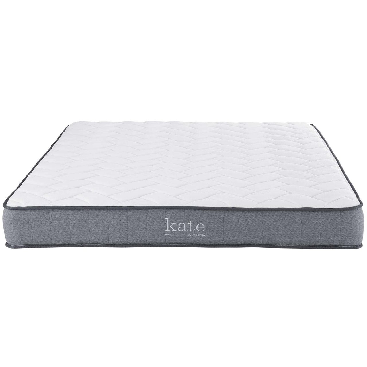 Kate 8" King Mattress, White, Fabric 13093