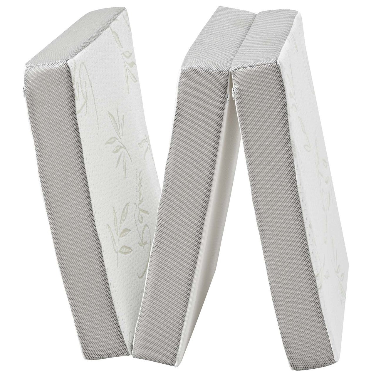 Relax 25 x 75 x 4 Tri-Fold Mattress, , Fabric, White, 14454