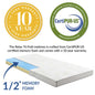 Relax 31 x 75 x 4 Tri-Fold Mattress, , Fabric, White, 14455