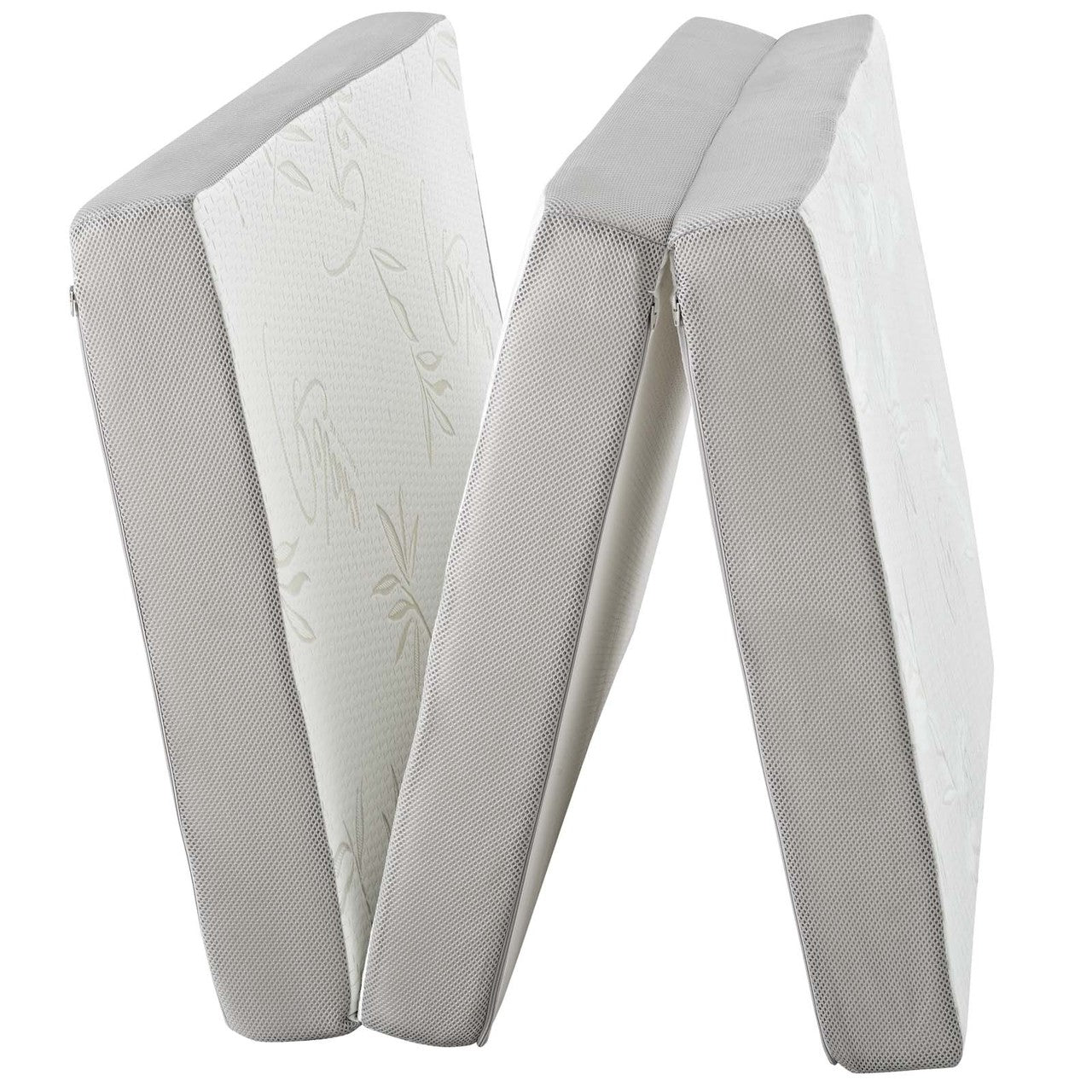 Relax 31 x 75 x 4 Tri-Fold Mattress, , Fabric, White, 14455