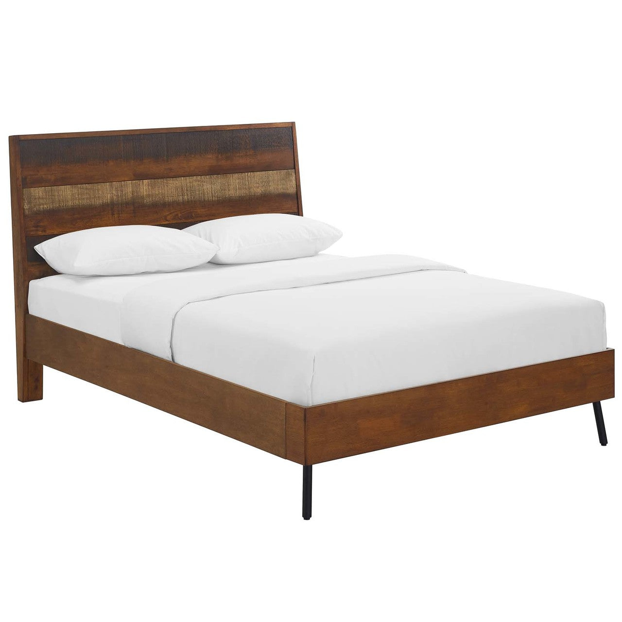 Arwen Queen Rustic Wood Bed, Queen Size, Wood, Brown, 15906