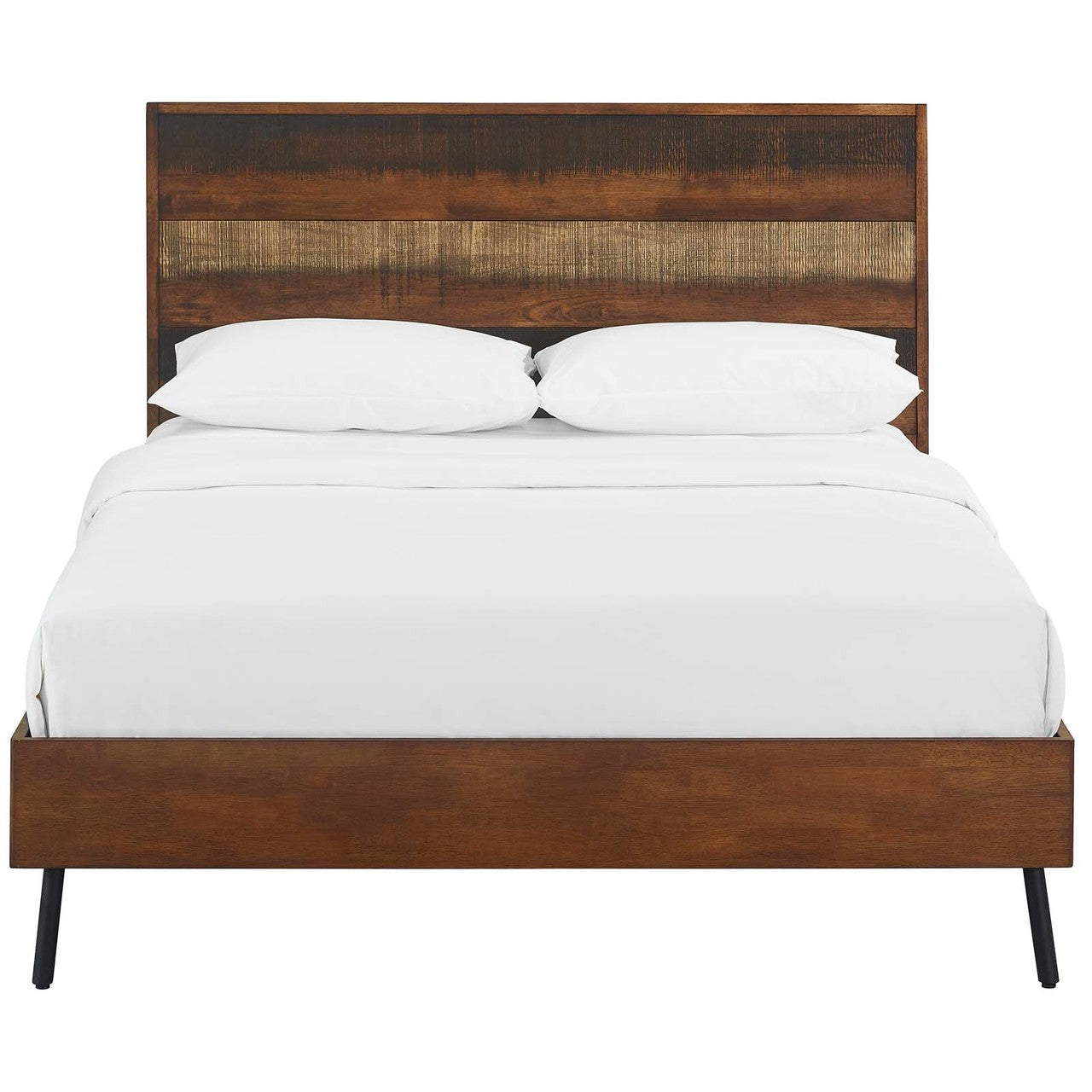 Arwen Queen Rustic Wood Bed, Queen Size, Wood, Brown, 15906