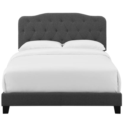 Amelia Queen Upholstered Fabric Bed, Queen Size, Fabric, Grey Gray, 15256