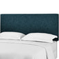 Taylor Twin Upholstered Linen Fabric Headboard, Fabric, Navy Blue, 18058