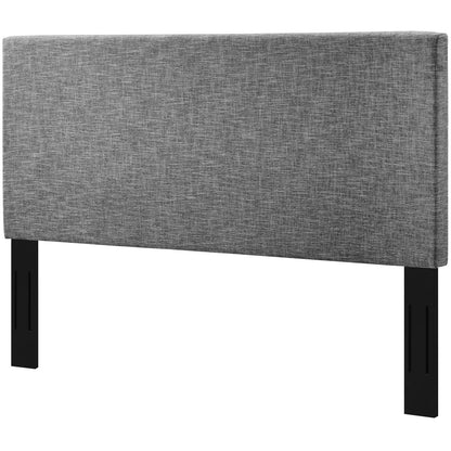 Taylor Twin Upholstered Linen Fabric Headboard, Fabric, Light Grey Gray, 17698