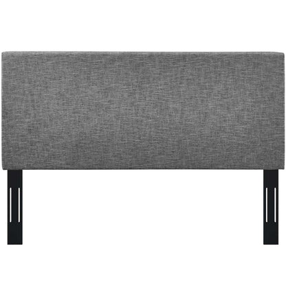 Taylor Twin Upholstered Linen Fabric Headboard, Fabric, Light Grey Gray, 17698