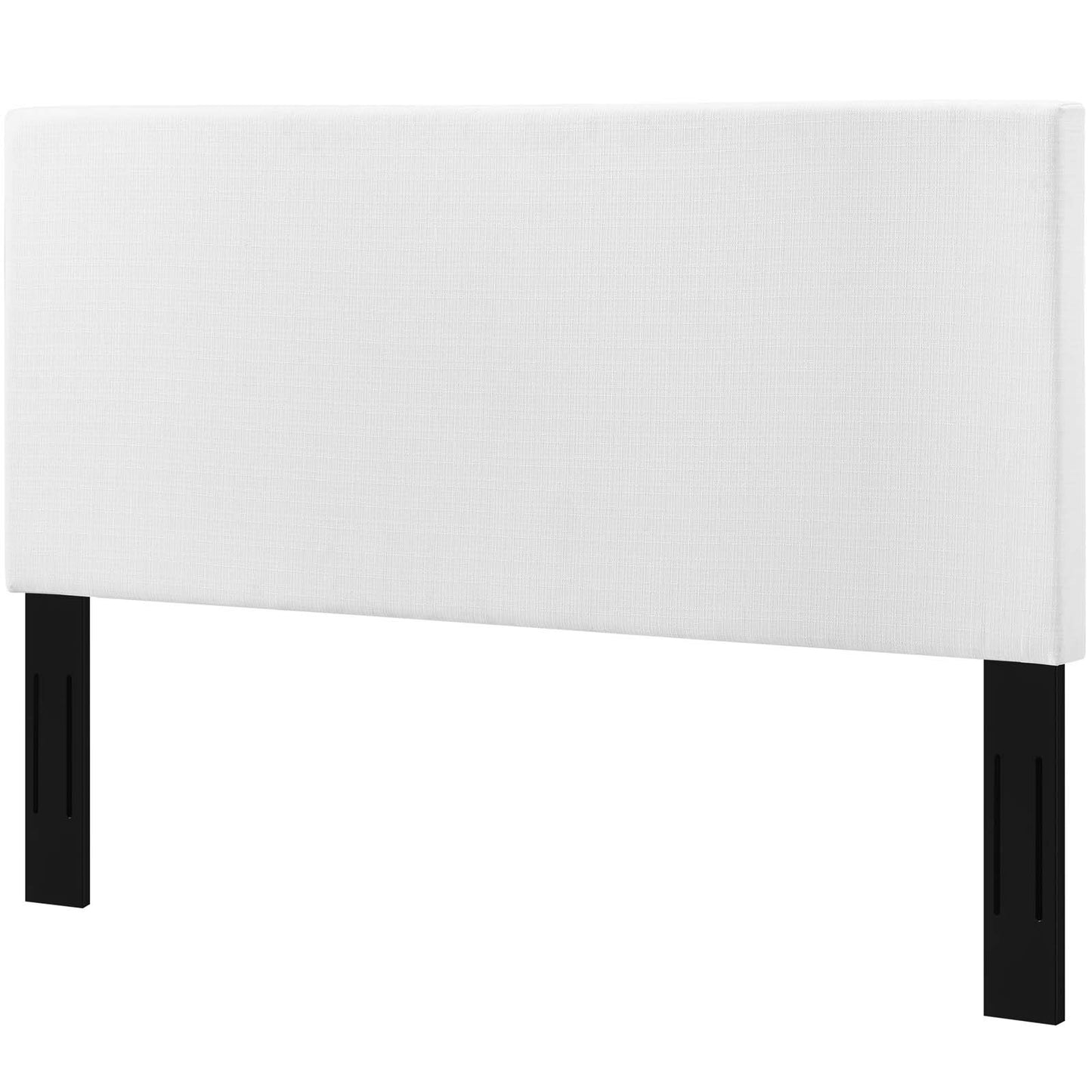 Taylor Twin Upholstered Linen Fabric Headboard, Fabric, White, 17699