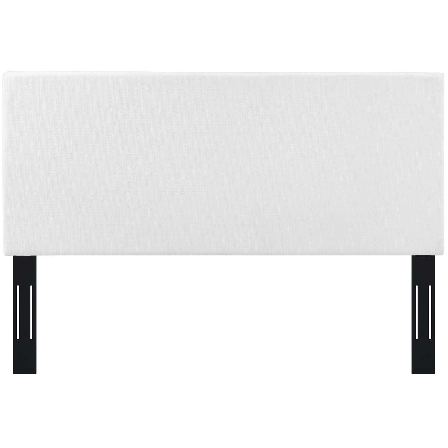 Taylor Twin Upholstered Linen Fabric Headboard, Fabric, White, 17699