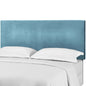 Taylor Twin Upholstered Performance Velvet Headboard, Velvet Fabric, Blue, 17702