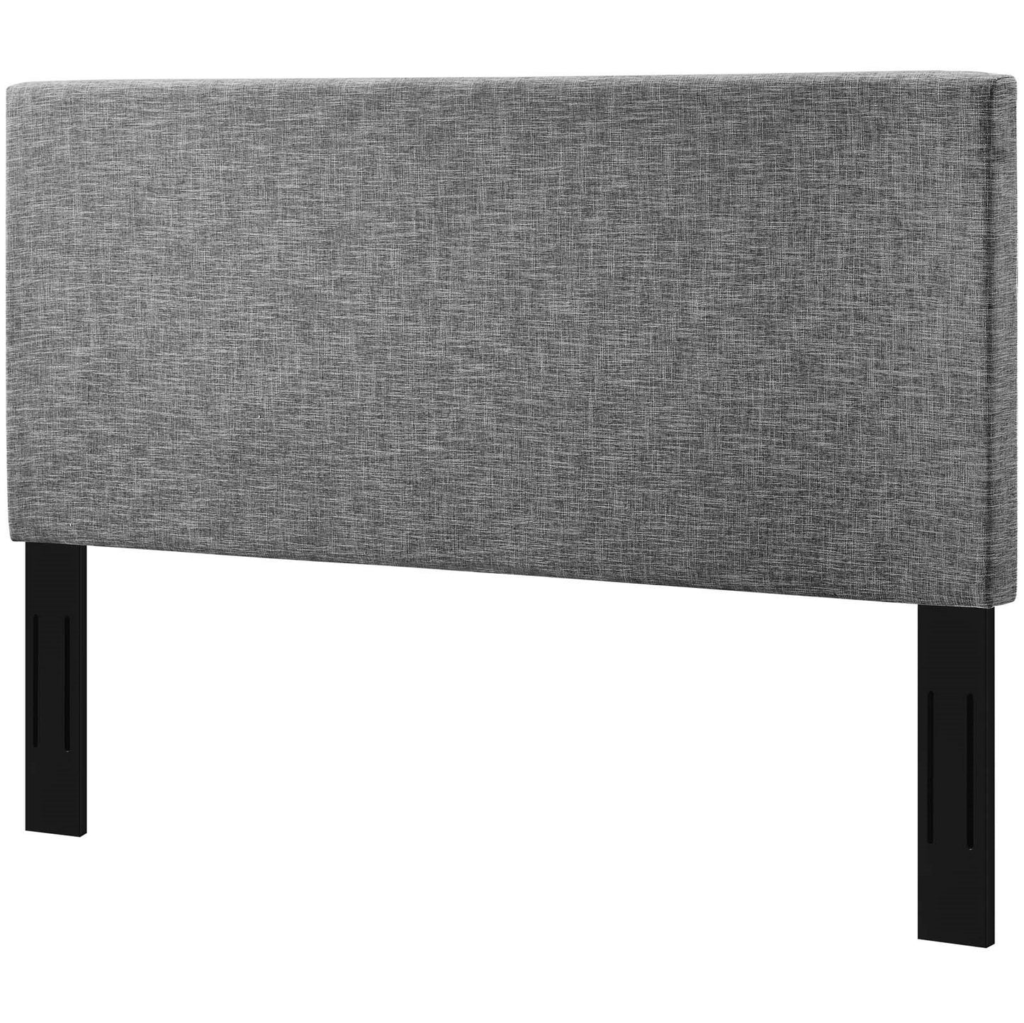 Taylor Full / Queen Upholstered Linen Fabric Headboard, Fabric, Light Grey Gray, 17720