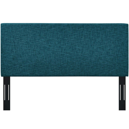 Taylor Full / Queen Upholstered Linen Fabric Headboard, Fabric, Aqua Blue, 17721