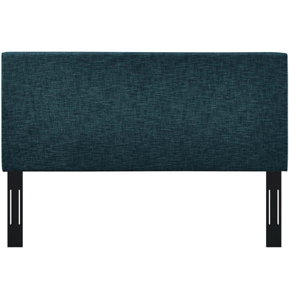 Taylor King and California King Upholstered Linen Fabric Headboard, Fabric, Navy Blue, 18060