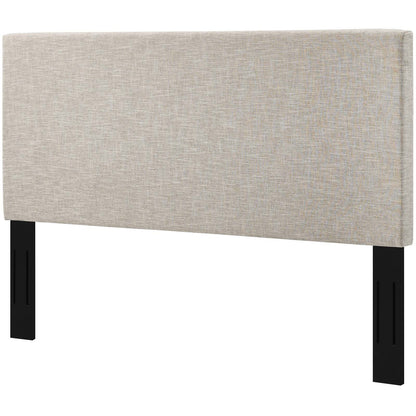 Taylor King and California King Upholstered Linen Fabric Headboard, Fabric, Beige, 17727