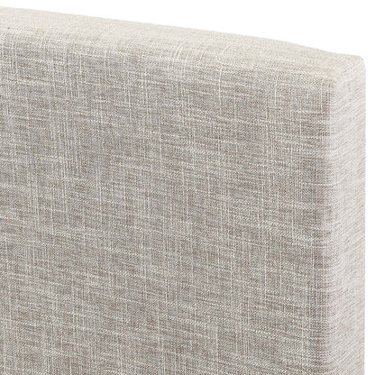 Taylor King and California King Upholstered Linen Fabric Headboard, Fabric, Beige, 17727