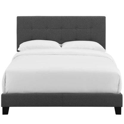 Amira Full Upholstered Fabric Bed, Full Size, Fabric, Grey Gray, 15515
