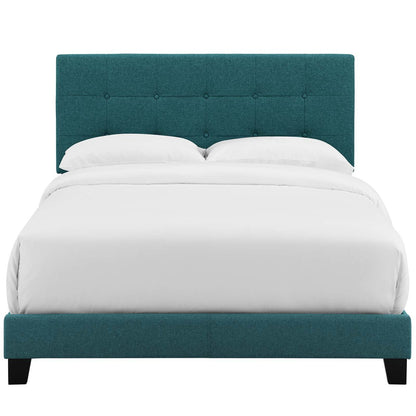 Amira King Upholstered Fabric Bed, King Size, Fabric, Aqua Blue, 15521