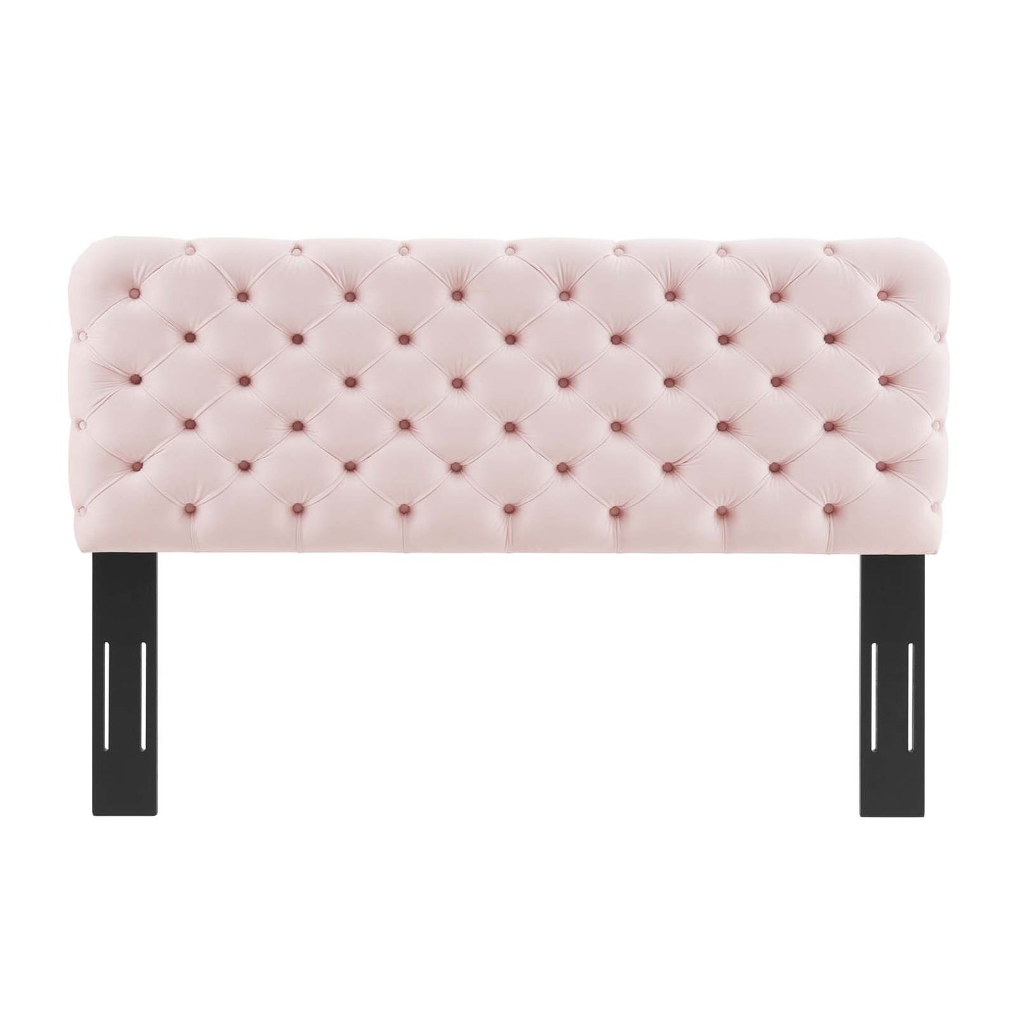 Lizzy Tufted Full/Queen Performance Velvet Headboard, Velvet, Pink, 21274