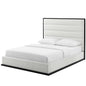 Ashland Queen Faux Leather Platform Bed, Queen Size, Faux Vinyl Leather, White, 15523