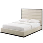 Ashland Queen Upholstered Linen Fabric Platform Bed, Queen Size, Fabric, Beige, 15524