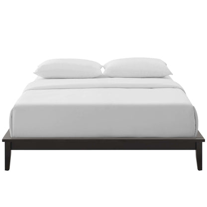 Lodge Full Wood Platform Bed Frame, Full Size, Wood, Brown, 15552