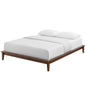 Lodge Queen Wood Platform Bed Frame, Queen Size, Wood, Brown Natural, 15554