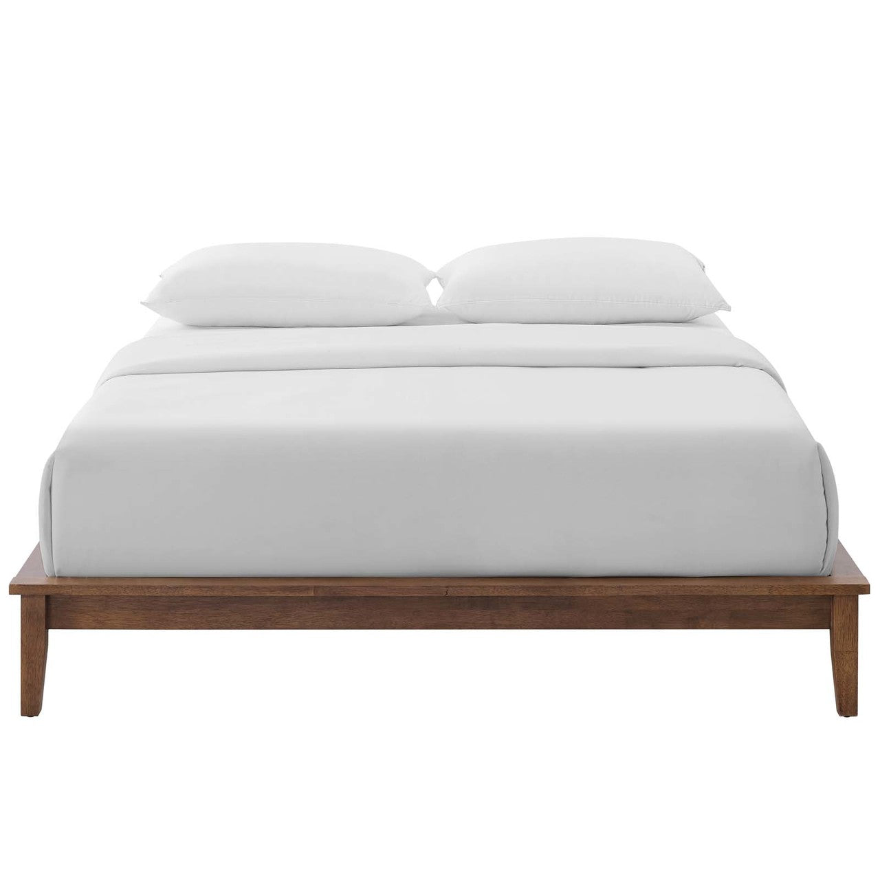 Lodge Queen Wood Platform Bed Frame, Queen Size, Wood, Brown Natural, 15554