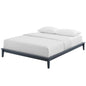 Lodge Queen Wood Platform Bed Frame, Queen Size, Wood, Grey Gray, 15555