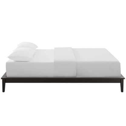 Lodge Queen Wood Platform Bed Frame, Queen Size, Wood, Brown, 15556