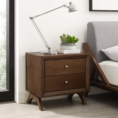 Providence Nightstand or End Table, Wood, Brown Natural 15562