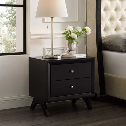 Providence Nightstand or End Table, Wood, Brown 15563