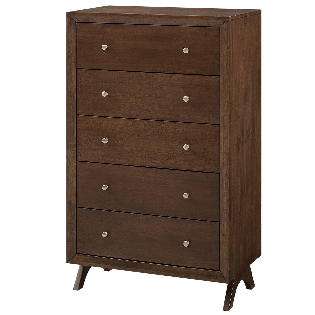 Providence Five-Drawer Chest or Stand, Wood, Brown Natural 15564