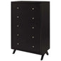 Providence Five-Drawer Chest or Stand, Wood, Brown 15565