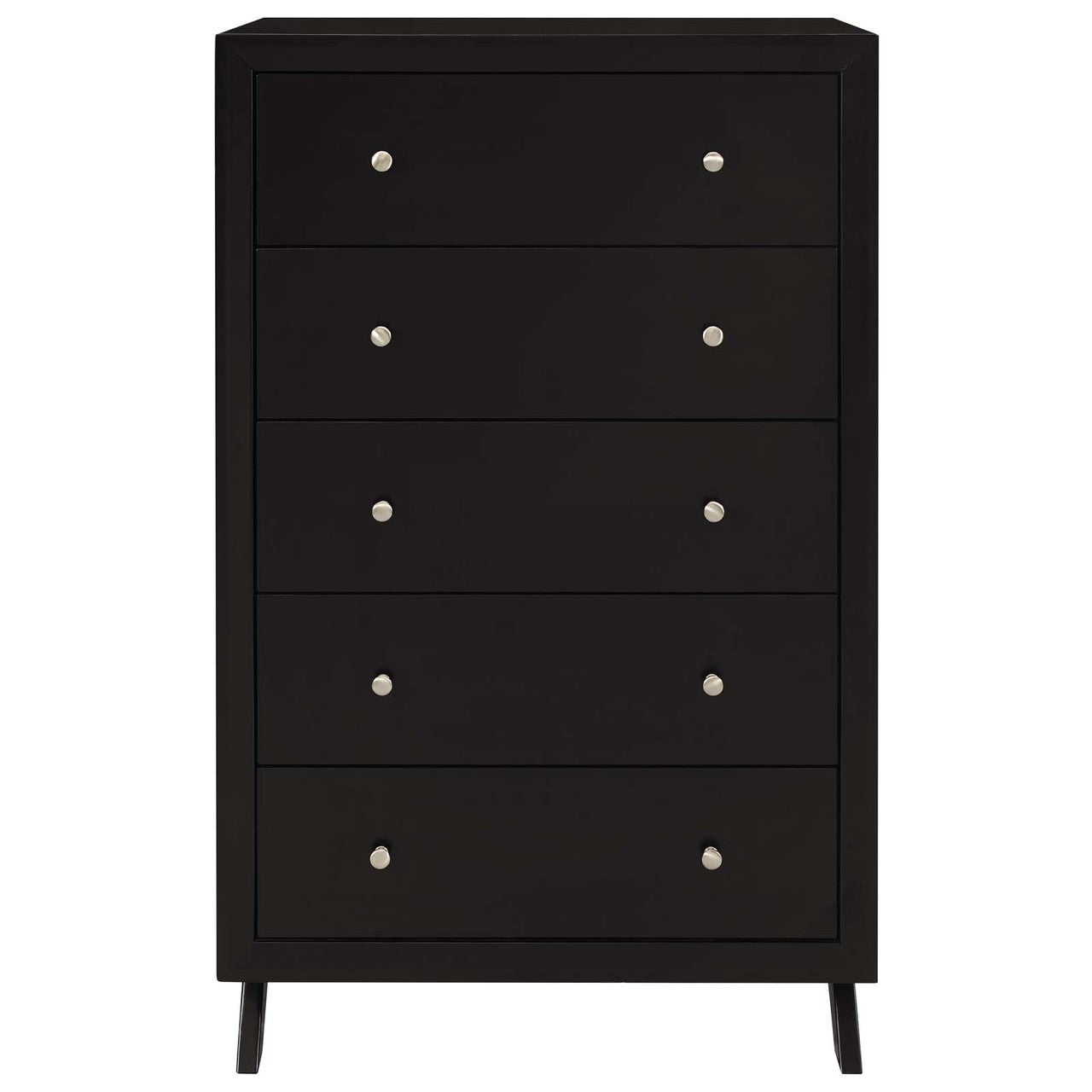 Providence Five-Drawer Chest or Stand, Wood, Brown 15565