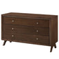 Providence Three-Drawer Dresser or Stand, Wood, Brown Natural 15566