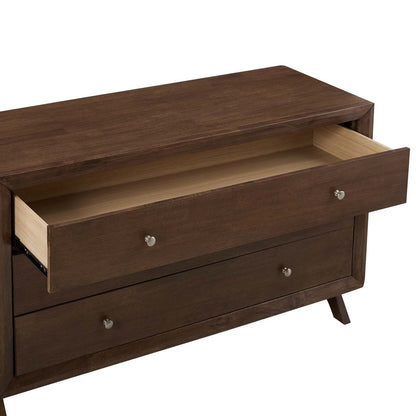 Providence Three-Drawer Dresser or Stand, Wood, Brown Natural 15566