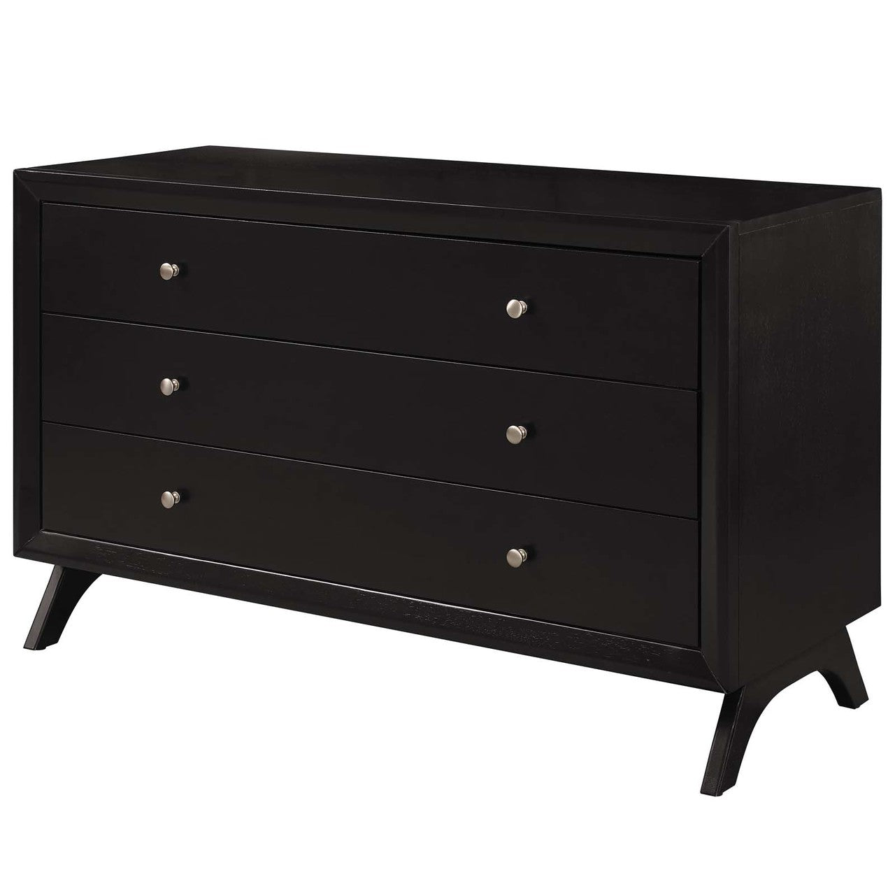 Providence Three-Drawer Dresser or Stand, Wood, Brown 15567