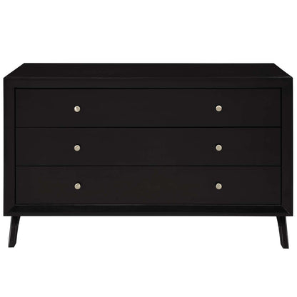 Providence Three-Drawer Dresser or Stand, Wood, Brown 15567
