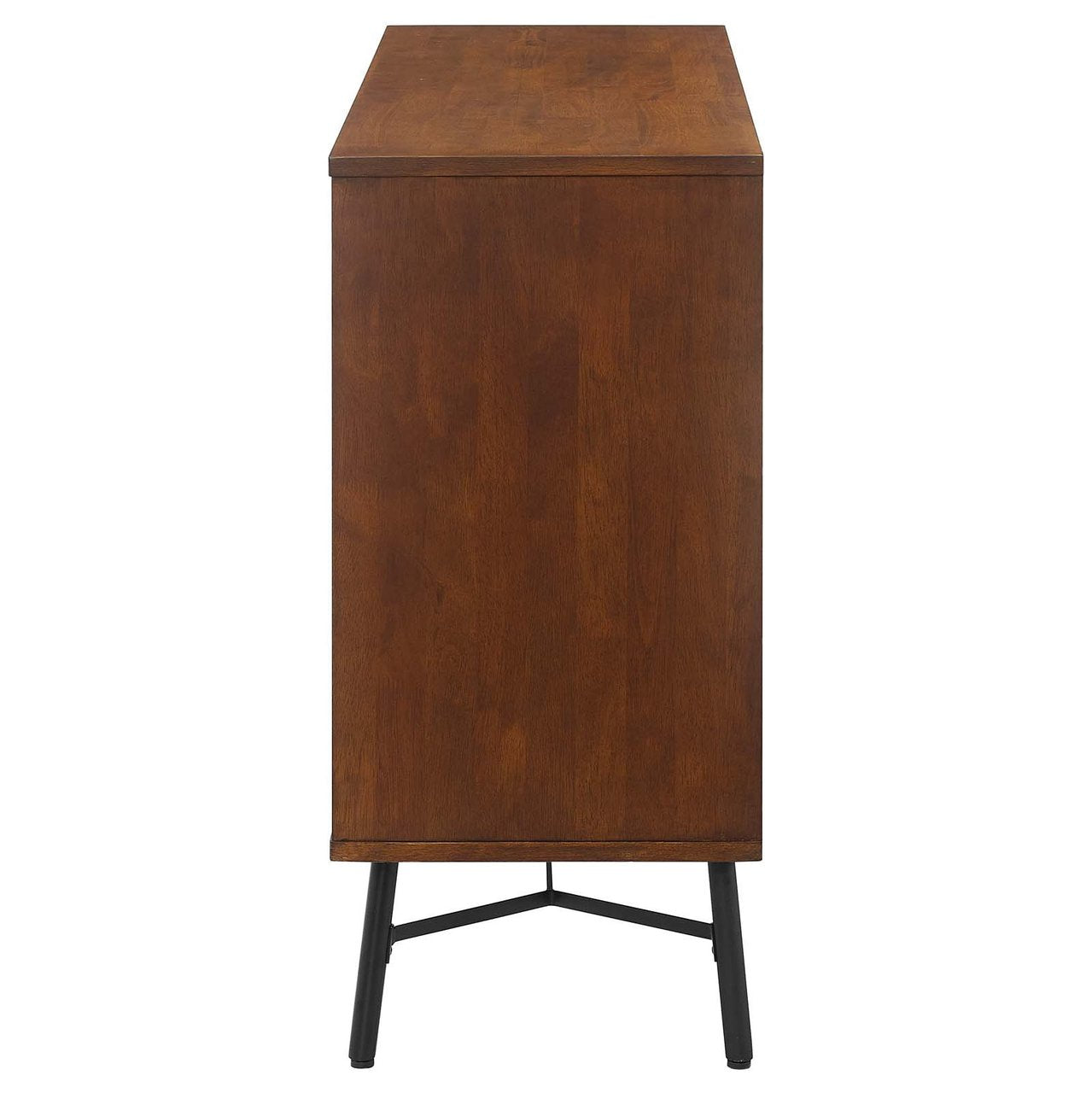 Arwen Rustic Wood Dresser, Metal Steel Wood, Brown 15099