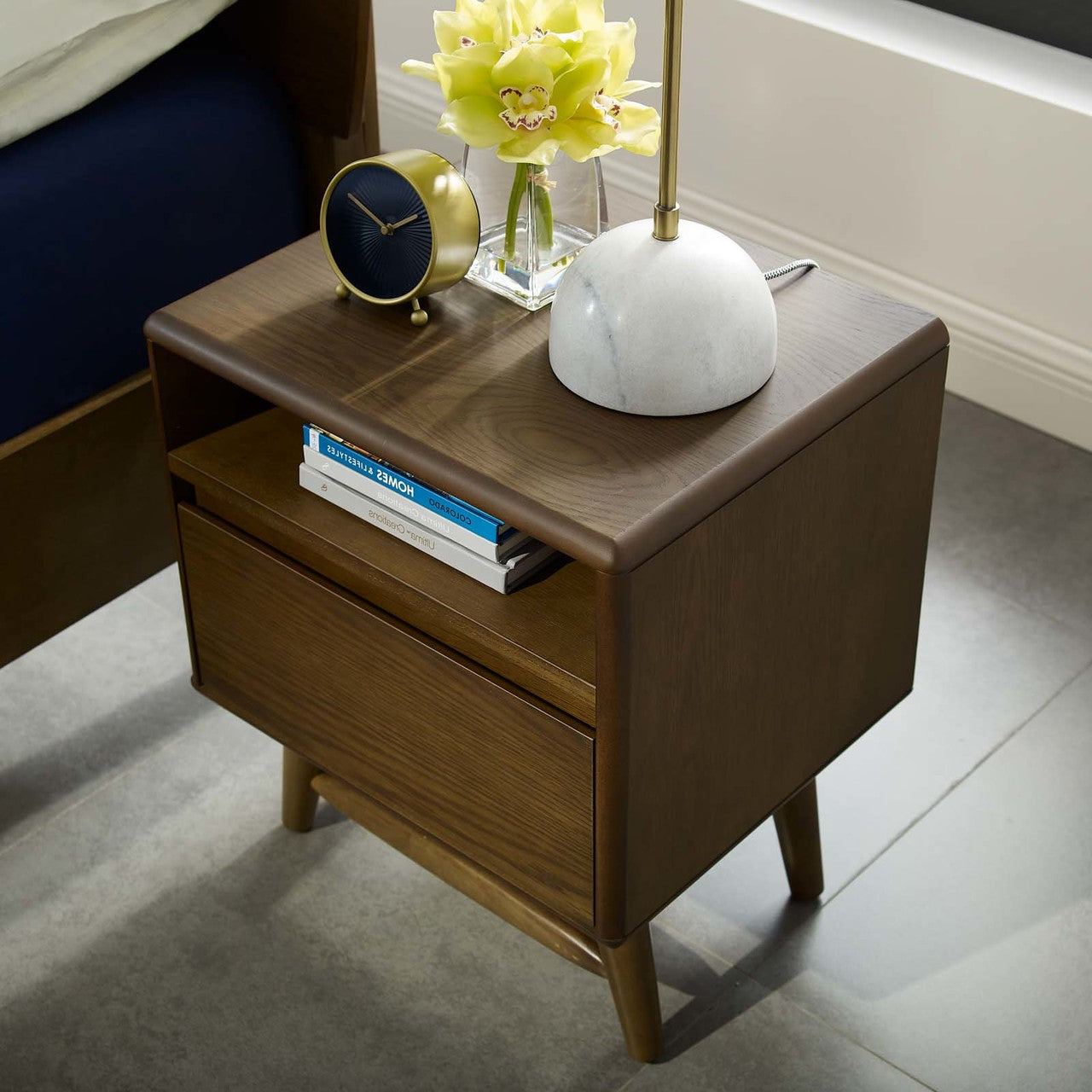 Talwyn Wood Nightstand, Wood, Brown 15102