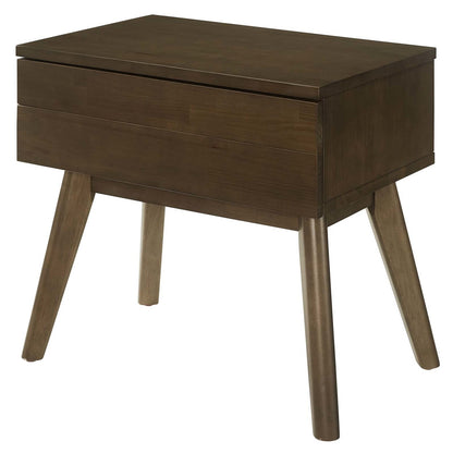 Everly Wood Nightstand, Wood, Brown 15106