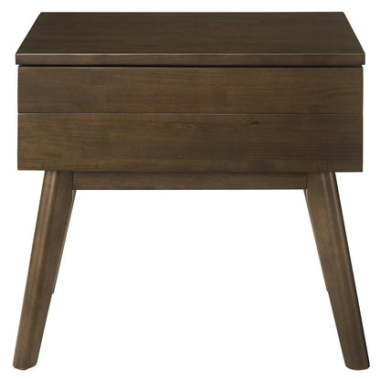 Everly Wood Nightstand, Wood, Brown 15106