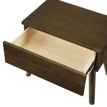 Everly Wood Nightstand, Wood, Brown 15106