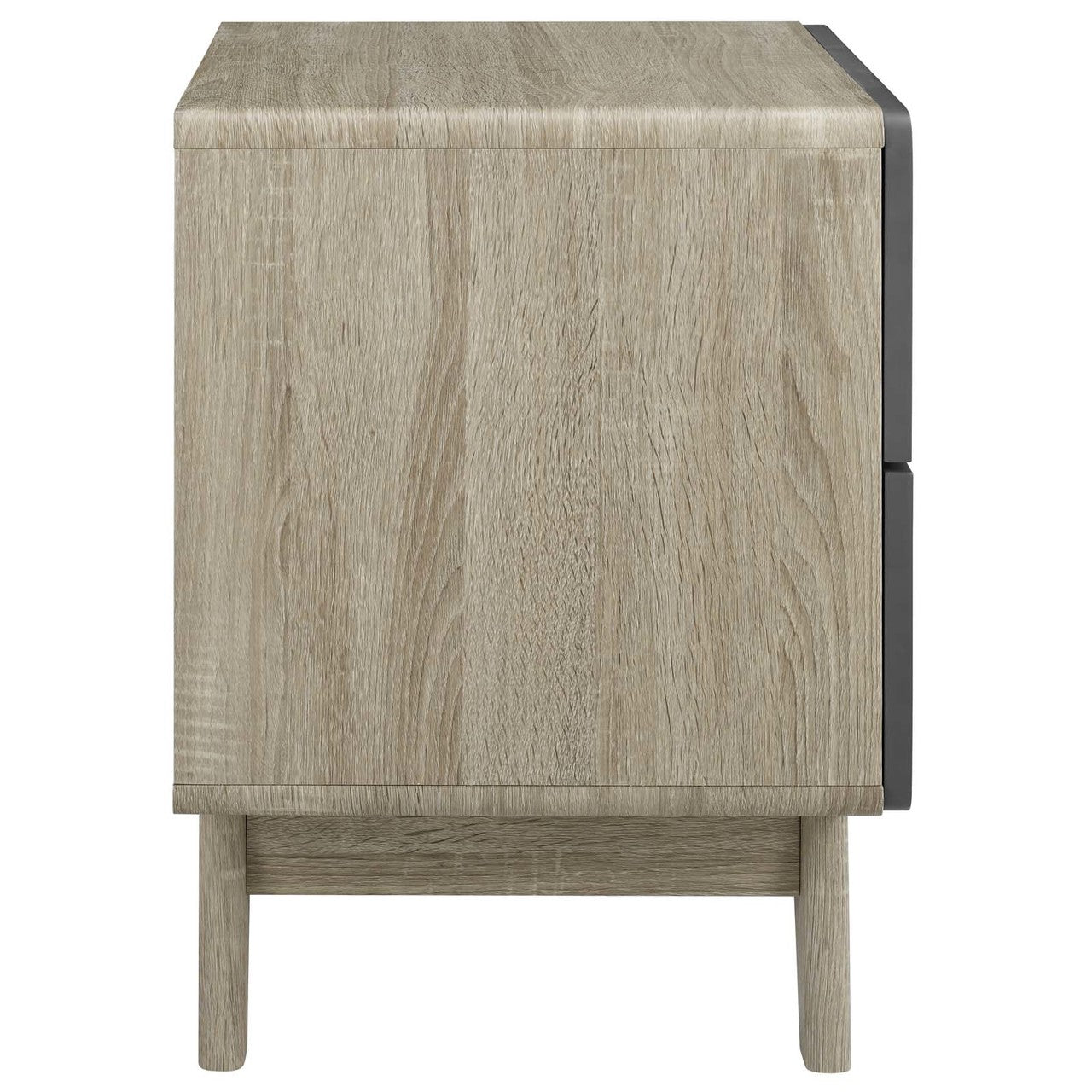 Origin Wood Nightstand or End Table, Wood, Grey Gray Natural 15568