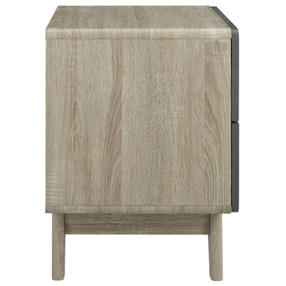 Origin Wood Nightstand or End Table, Wood, Grey Gray Natural 15568