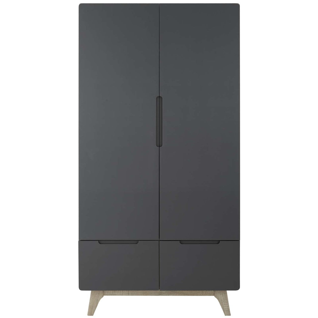 Origin Wood Wardrobe Cabinet, Wood, Grey Gray Natural 15576
