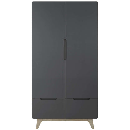 Origin Wood Wardrobe Cabinet, Wood, Grey Gray Natural 15576