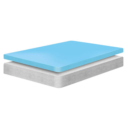 Aveline 10" California King Gel Memory Foam Mattress, King Size, Fabric, White, 15110
